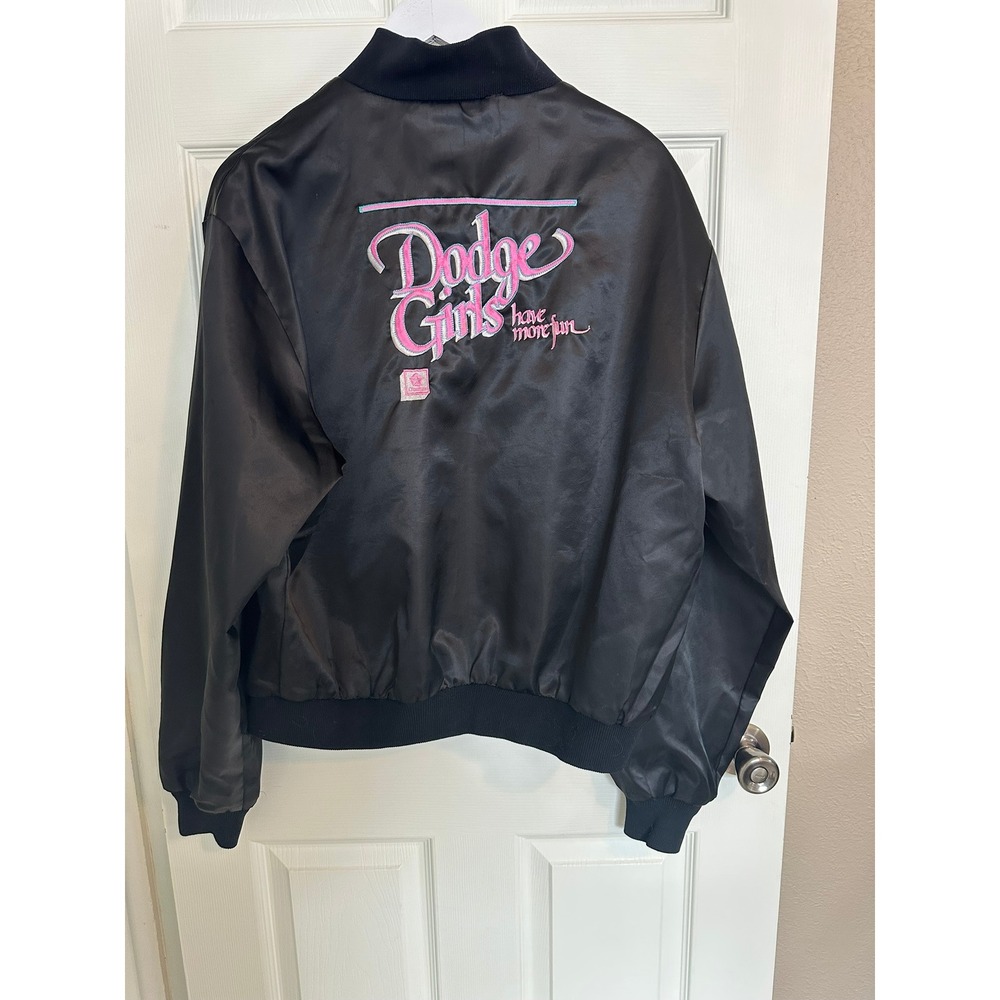 Vintage Horizon Sportswear "Dodge Girls Have More Fun"‎ Black XL Jacket